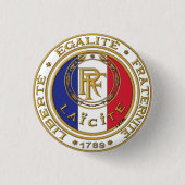 Badge rond Républicain laïc Ronde Button 3,2 Cm (Voorkant)