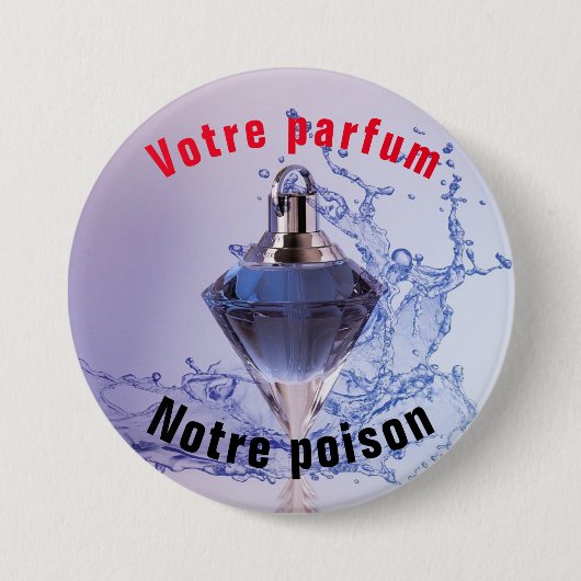 Badge rond Votre parfum Notre gion Ronde Button 7,6 Cm (Voorkant)