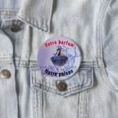 Badge rond Votre parfum Notre gion Ronde Button 7,6 Cm (In situ)