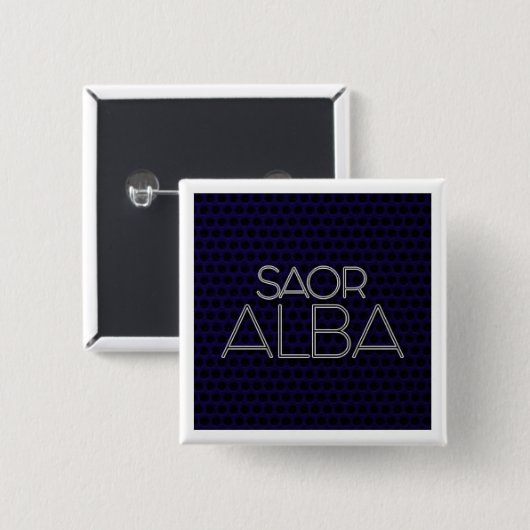 BADGE "SAOR ALBA VIERKANTE BUTTON 5,1 CM (Voorkant /achterkant)