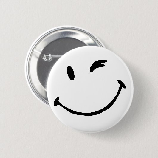 Badge - Smile Ronde Button 5,7 Cm (Voorkant /achterkant)