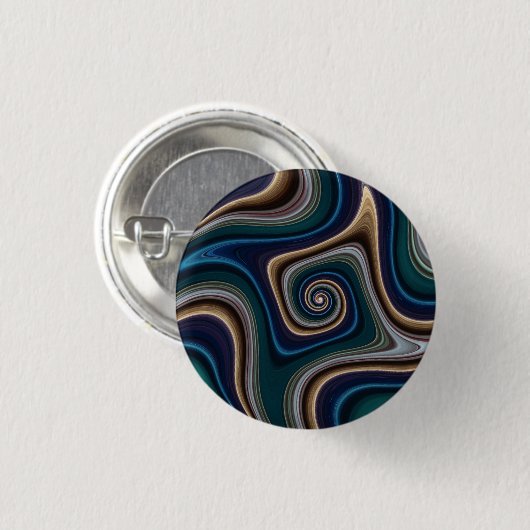 Badge - Square Swirls Ronde Button 3,2 Cm (Voorkant /achterkant)