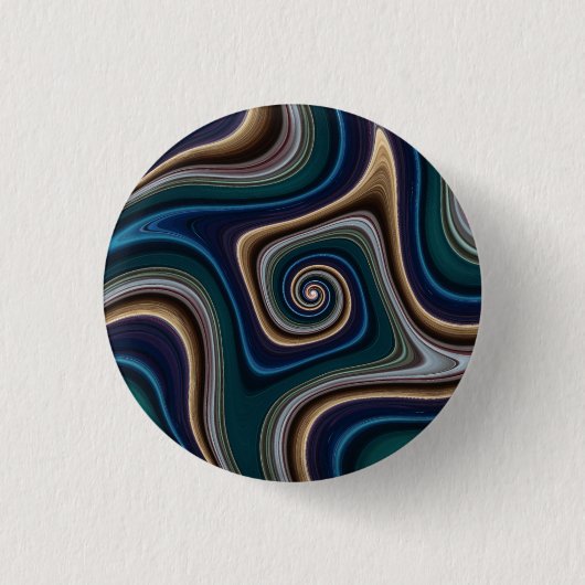 Badge - Square Swirls Ronde Button 3,2 Cm (Voorkant)