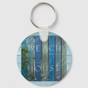 Badge-strandhuis Sleutelhanger