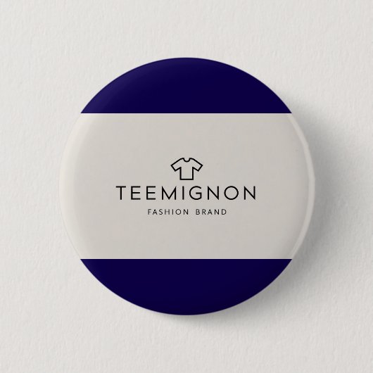 Badge TeeMignon - Te veel om waar te zijn. Ronde Button 5,7 Cm (Voorkant)