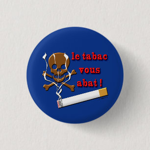 badge tegen tabak ronde button 3,2 cm