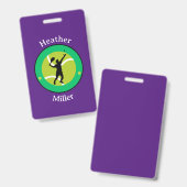Badge - Tennisspeler - Gepersonaliseerd - Naam toe (Voor- en achterkant)