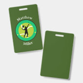 Badge - Tennisspeler - Gepersonaliseerd - Naam toe (Voor- en achterkant)