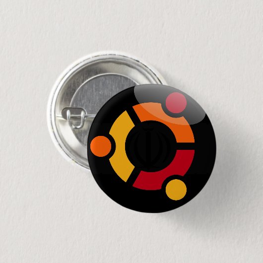 badge Ubuntu Linux Ronde Button 3,2 Cm (Voorkant /achterkant)