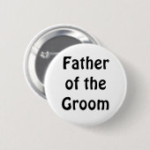 Badge - Vader van de Groom Ronde Button 5,7 Cm (Voorkant /achterkant)