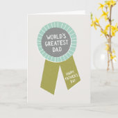 Badge Vaderdag Kaart - Moss (Gele Bloem)