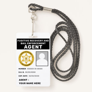BADGE VAN AGENT VOOR VLUCHTEND HERSTEL EN BORG-HAN