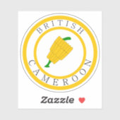 Badge van Britse Kameroen (1922-1961) Sticker (Vel)