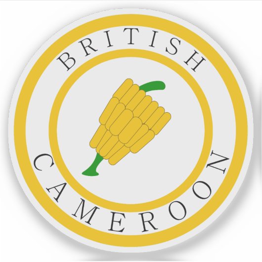 Badge van Britse Kameroen (1922-1961) Sticker (Voorkant)
