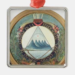 Badge van de Federatie van Guatemala Metalen Ornament