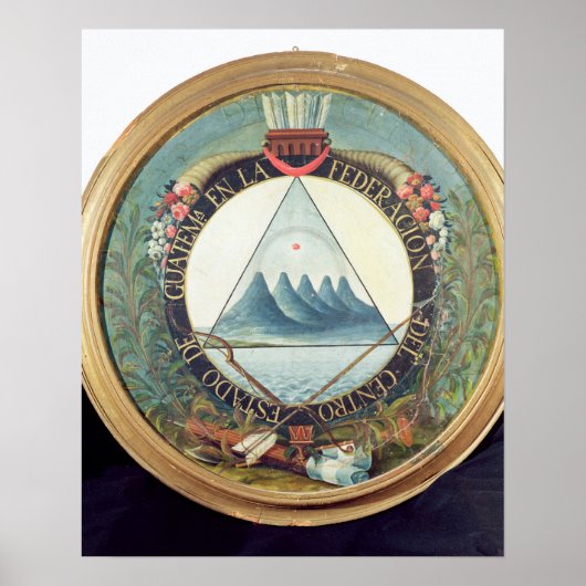Badge van de Federatie van Guatemala Poster (Voorkant)