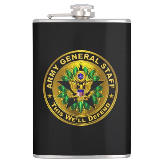 Badge van de Generale Staf van het Leger Heupfles (Voorkant)