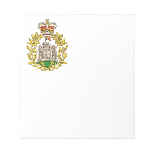 Badge van het Huis van Windsor Notitieblok (Voorkant)