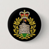 Badge van het Huis van Windsor Ronde Button 5,7 Cm (Voorkant)