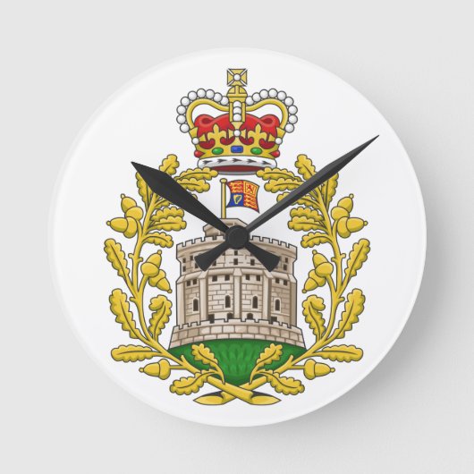 Badge van het Huis van Windsor Ronde Klok (Voorkant)
