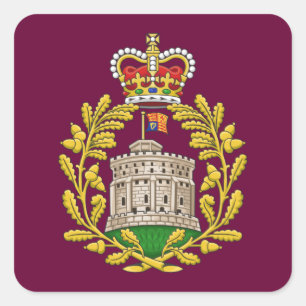 Badge van het Huis van Windsor Vierkante Sticker