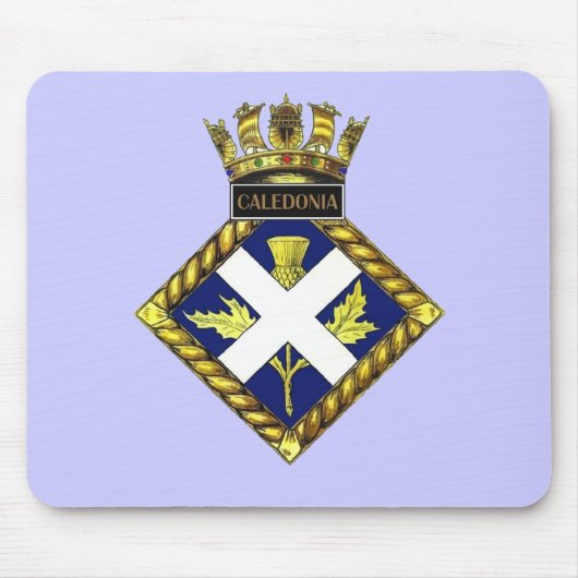 Badge van HMS Caledonia Muismat (Voorkant)