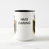 Badge van HMS Daring Mok (Midden)