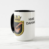 Badge van HMS Daring Mok (Voorkant links)