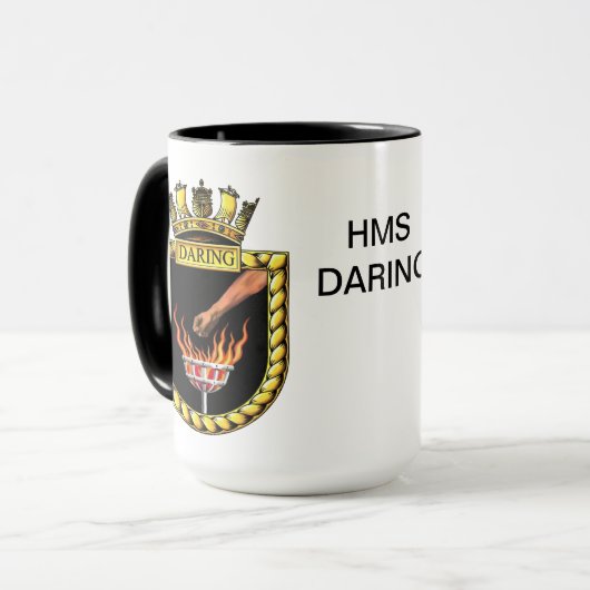Badge van HMS Daring Mok (Voorkant links)