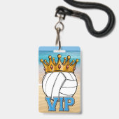 Badge van meest waardevolle speler van Beachvolley (Voorzijde met lanyard)