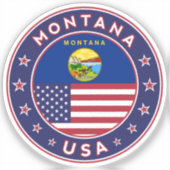 Badge van Montana Sticker (Voorkant)