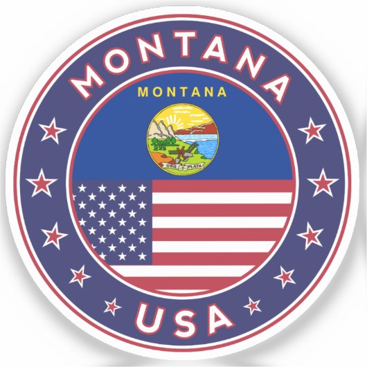 Badge van Montana Sticker (Voorkant)