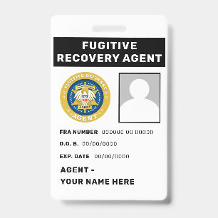 Badge van voortvluchtige-rechercheur