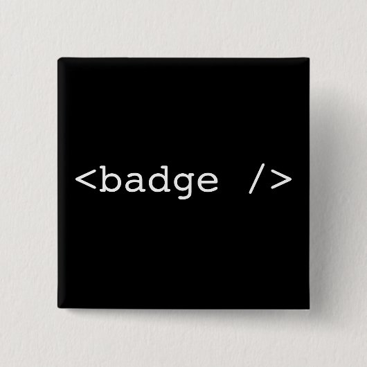 <badge /> vierkante button 5,1 cm (Voorkant)