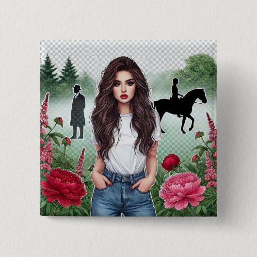 badge vierkante button 5,1 cm (Voorkant)