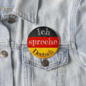 Badge vlag ich spreche Deutsch Ronde Button 7,6 Cm (In situ)