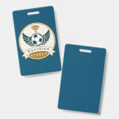 Badge - Voetbal Football - Gepersonaliseerd - Naam (Voor- en achterkant)