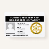 BADGE VOOR AGENT VOOR VOORTVLUCHTIG HERSTEL EN BOR (Achterkant)