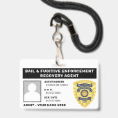 BADGE VOOR BORGTOCHT EN VOORTVLUCHTIGE HERSTELAGEN (Back with Lanyard)