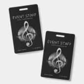 Badge voor coördinator van het Delightful Tune-eve (Voor- en achterkant)