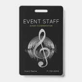 Badge voor coördinator van het Delightful Tune-eve (Achterkant)