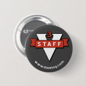 badge voor davelog-personeel ronde button 5,7 cm (Voorkant /achterkant)