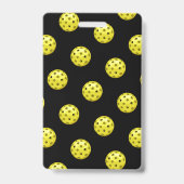 Badge voor de 1e plaats Black Yellow Pickleball To (Achterkant)