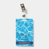 Badge voor de naam van de pooltechnicus | pool ser (Achterkant met clip)