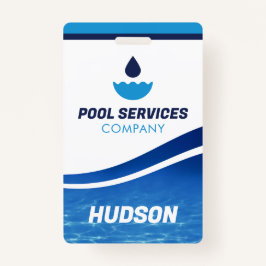 Badge voor de naam van de pooltechnicus | pool ser