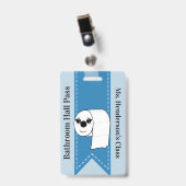 Badge voor leraren school toilet halpas (Voorzijde met clip)