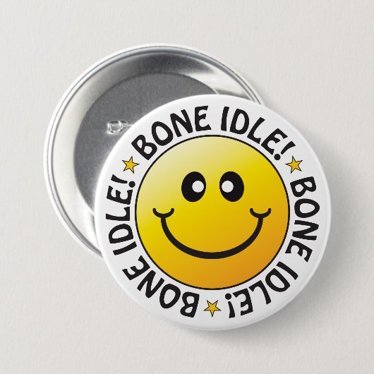 Badge voor luie dromer ronde button 7,6 cm (Voorkant /achterkant)