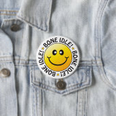 Badge voor luie dromer ronde button 7,6 cm (In situ)