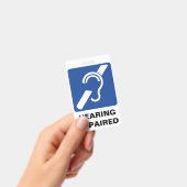Badge voor Ondersteuning van Mensen met een Gehoor (Handheld)