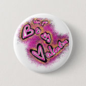 badge voor valentijns ronde button 5,7 cm (Voorkant)